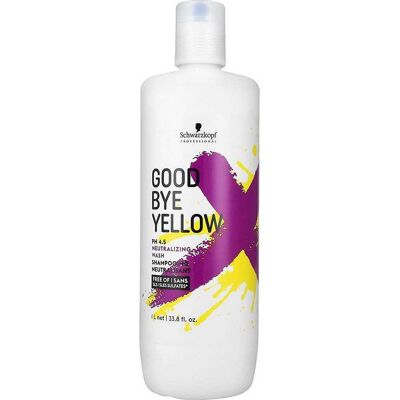 Champú Schwarzkopf Goodbye Yellow para cabello rubio - 1000ml Champú Schwarzkopf Goodbye Yellow para cabello rubio - 1000ml