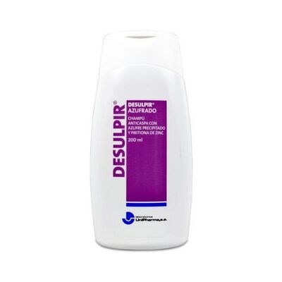 Unipharma Desulpir Azufrado 200ml - Champú Anticaspa y Seborrea Unipharma Desulpir Azufrado 200ml - Champú Anticaspa y Seborrea