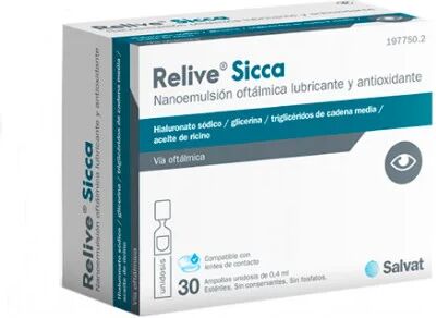 Relive Sicca Nanoemulsión Oftalmológica 30uds