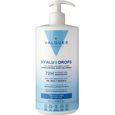 VALQUER Hyaludrops Loción Corporal Sin Perfume 72H 700ml VALQUER Hyaludrops Loción Corporal Sin Perfume 72H 700ml