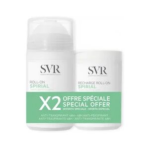 SVR Spirial Roll-on Desodorante Antitranspirante 48H 50ml + Recarga 50ml