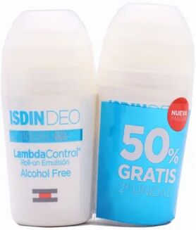 ISDIN Deo Lambda Control Intense 48h Alcohol Free Emulsión Roll-on 2x50ml