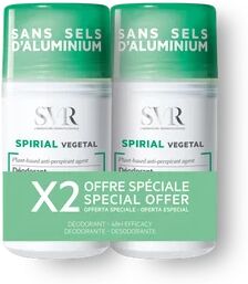 SVR Spirial Végétal Desodorante Antitranspirante 48H Roll-on 2x50ml