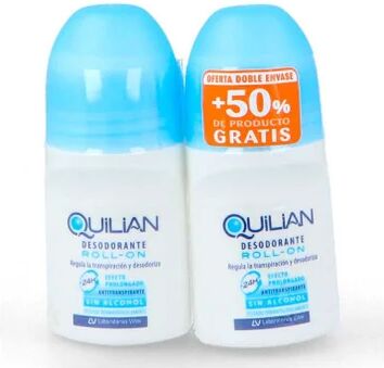 QUILIAN Desodorante Roll-on Pack de 2 Unidades x 75ml