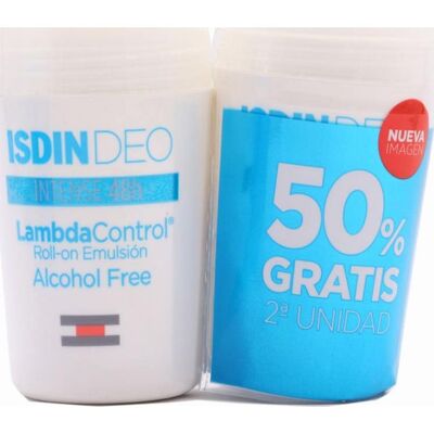 Isdin Lambda Control Desodorante Roll-On Intenso 48h Dúo Isdin Lambda Control Desodorante Roll-On Intenso 48h Dúo