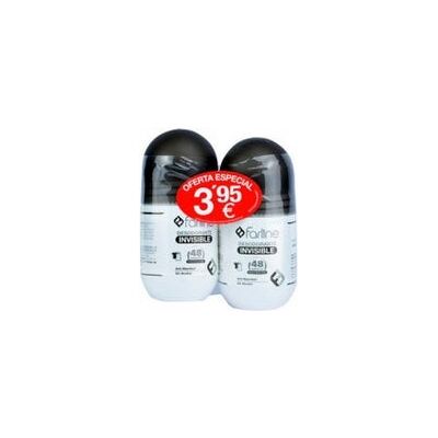 Dúo de Desodorantes en Roll-on Invisible de Farline - 48h protección Dúo de Desodorantes en Roll-on Invisible de Farline - 48h protección