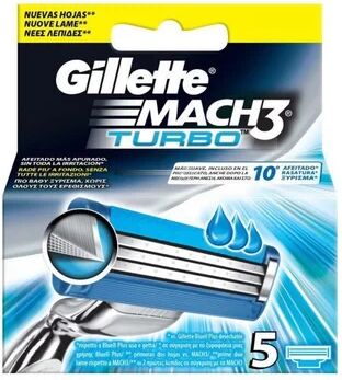 Gillette Mach3 Turbo Recambio 5uds