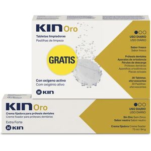 Kin Oro Fijador 75ml + Tabletas Limpiadoras 30 uds