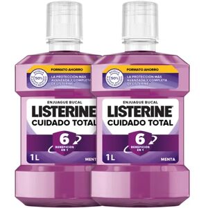 LISTERINE Cuidado Total Enjuague Bucal Menta 6en1 2x1L