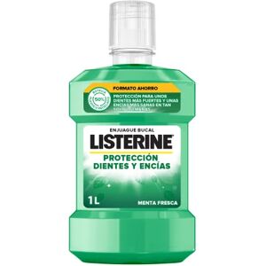 LISTERINE Enjuague Bucal Protección Dientes y Encías Menta Fresca 1L