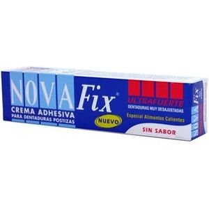 Novafix Ultrafuerte adhesivo prótesis dental sin sabor 70g