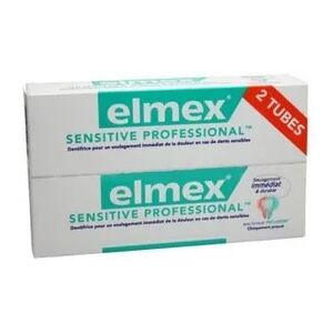 ELMEX Set de pasta de dientes Sensitive de 2 x 75 ml