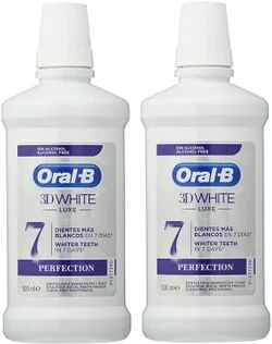 Oral-B enjuague bucal 3D White Luxe brillo seductor 2x500ml