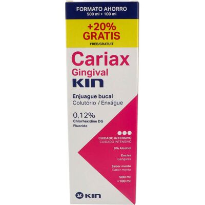 Kin Cariax Gingival Enjuague Bucal 500ml + 100ml Kin Cariax Gingival Enjuague Bucal 500ml + 100ml