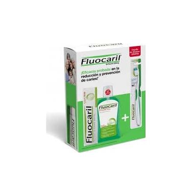Fluocaril Pack Pasta + Colutorio + Cepillo Fluocaril Pack Pasta + Colutorio + Cepillo