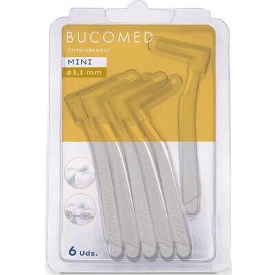 Normon Bucomed Interdental Mini Cepillo Extra Fino 1.1Mm 6 uds Normon Bucomed Interdental Mini Cepillo Extra Fino 1.1Mm 6 uds