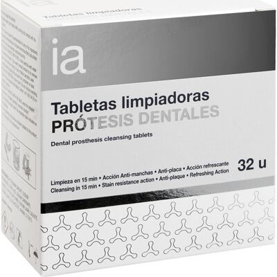 INTERAPOTHEK Tabletas Limpiadoras Prótesis Dentales 32comp INTERAPOTHEK Tabletas Limpiadoras Prótesis Dentales 32comp