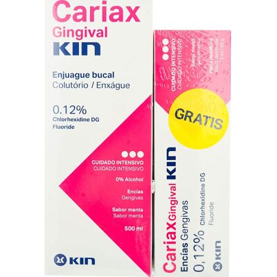 Kin Cariax Gingival Enjuague + Dentífrico Set Kin Cariax Gingival Enjuague + Dentífrico Set