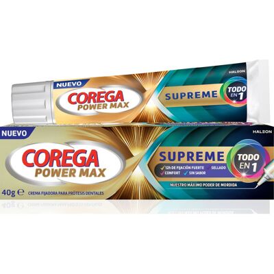 Pasta y Fijador Suprema Corega Power Max - Cuidado de Prótesis Pasta y Fijador Suprema Corega Power Max - Cuidado de Prótesis