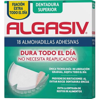 ALGASIV Almohadillas Adhesivas para Prótesis Superior 18uds ALGASIV Almohadillas Adhesivas para Prótesis Superior 18uds