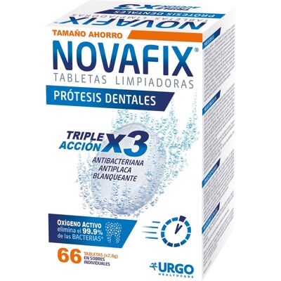 Novafix Tabletas Limpiadoras Triple Acción 66uds Novafix Tabletas Limpiadoras Triple Acción 66uds