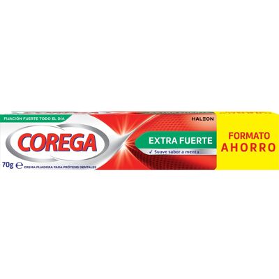 Crema Fijadora Corega Extra Fuerte - 70g - Fijación Fuerte Crema Fijadora Corega Extra Fuerte - 70g - Fijación Fuerte