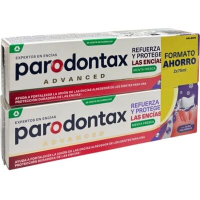 PARODONTAX Advanced Dentífrico Menta Fresca 2x75 ml PARODONTAX Advanced Dentífrico Menta Fresca 2x75 ml