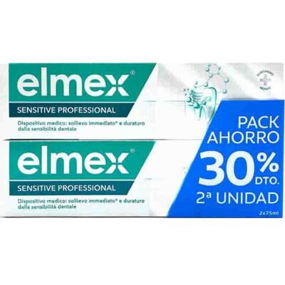 Pasta de dientes Sensitive Elmex - 75 ml x 2 - Cuidado dental sensible Pasta de dientes Sensitive Elmex - 75 ml x 2 - Cuidado dental sensible