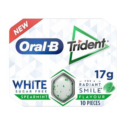 Trident White Sugar Free Spearmint 10uds Trident White Sugar Free Spearmint 10uds