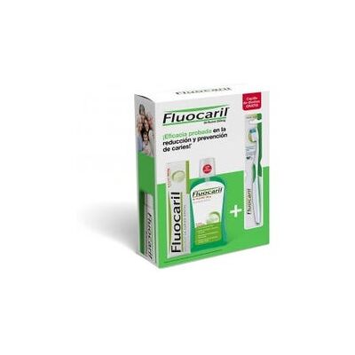 Fluocaril Pack Pasta + Colutorio + Cepillo Fluocaril Pack Pasta + Colutorio + Cepillo