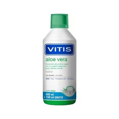Enjuague bucal de aloe vera y menta Vitis - Cuidado bucal Enjuague bucal de aloe vera y menta Vitis - Cuidado bucal