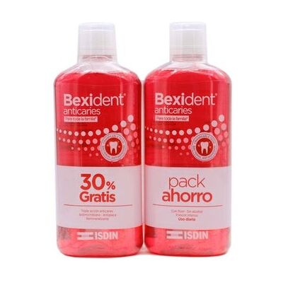 ISDIN Bexident Anticaries Colutorio 2x500 ml ISDIN Bexident Anticaries Colutorio 2x500 ml