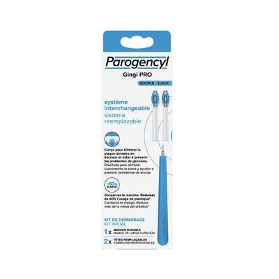 Parogencyl Gingi Pro Mango 1 ud y Recambio Cepillos Suave 2 uds Parogencyl Gingi Pro Mango 1 ud y Recambio Cepillos Suave 2 uds
