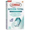 Corega Acción Total Limpiador Limpieza Prótesis Dental 66comp