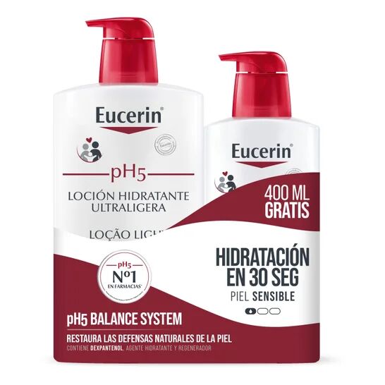 Eucerin Pack pH5 Loción Ultraligera 1000ml + 400ml