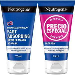 Crema de manos rápida absorción Neutrogena pack 2 unidades 75 ml Crema de manos rápida absorción Neutrogena pack 2 unidades 75 ml