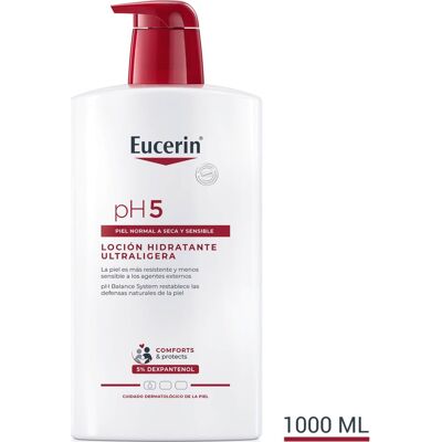 Eucerin Loción Ultraligera Hidratante Corporal pH5 1000ml Eucerin Loción Ultraligera Hidratante Corporal pH5 1000ml