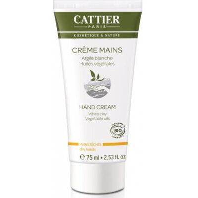 Cattier Crema de Manos Arcilla Blanca Aceites Orgánicos - Crema de Manos Cattier Crema de Manos Arcilla Blanca Aceites Orgánicos - Crema de Manos
