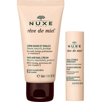 Nuxe Rêve de Miel Crema de Manos y Uñas - Bálsamo Labial Hidratante Nuxe Rêve de Miel Crema de Manos y Uñas - Bálsamo Labial Hidratante
