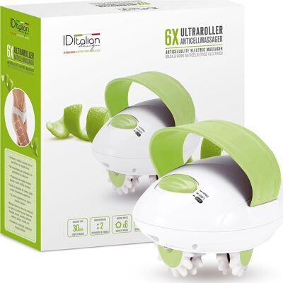 Dispositivo de Masaje Anticelulítico Italian Design Blanco Verde - Masajeador Dispositivo de Masaje Anticelulítico Italian Design Blanco Verde - Masajeador