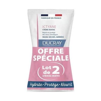 Ducray Ictyane Dúo de Crema de Manos - Restaura y Protege Ducray Ictyane Dúo de Crema de Manos - Restaura y Protege