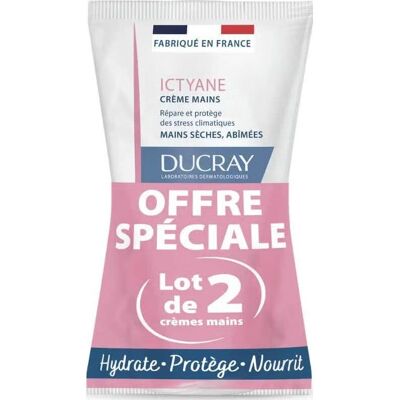 Ducray Ictyane Dúo de Crema de Manos - Restaura y Protege Ducray Ictyane Dúo de Crema de Manos - Restaura y Protege