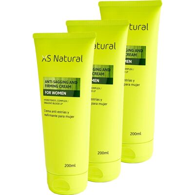 XS NATURAL Crema Antiestrías Reafirmante 3x200 ml XS NATURAL Crema Antiestrías Reafirmante 3x200 ml