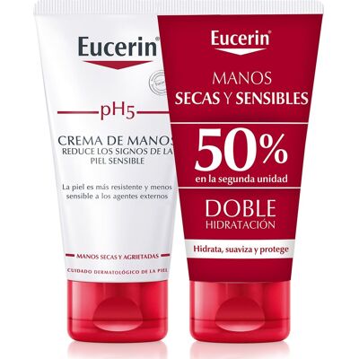 Eucerin Duplo Crema de Manos Ph5 2 X75 ml Eucerin Duplo Crema de Manos Ph5 2 X75 ml