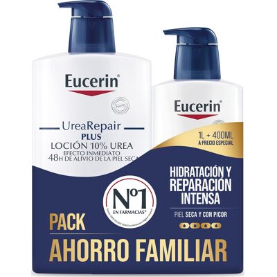 Eucerin Pack UreaRepair Plus Loción 10% Urea 1L+400ml Eucerin Pack UreaRepair Plus Loción 10% Urea 1L+400ml