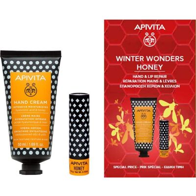 Conjunto de Regalo Apivita Cuidado de Manos Invierno Miel Conjunto de Regalo Apivita Cuidado de Manos Invierno Miel
