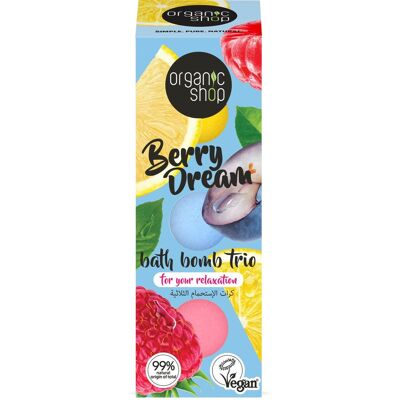 Organic Shop Trío Bombas Baño Berry Dream 3x85 g Organic Shop Trío Bombas Baño Berry Dream 3x85 g