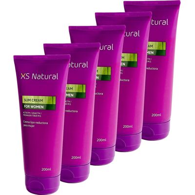 XS NATURAL Crema Lipo-Reductora Mujer 5x200 ml XS NATURAL Crema Lipo-Reductora Mujer 5x200 ml