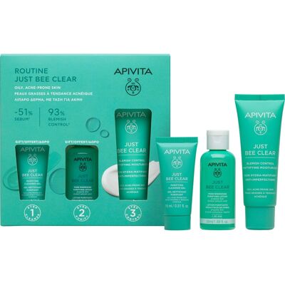 Apivita Just Bee Clear Rotina - Kit de cuidado facial Apivita Just Bee Clear Rotina - Kit de cuidado facial