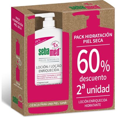 Loción Sebamed Piel Seca Sensible - Regeneradora 2x750ml Loción Sebamed Piel Seca Sensible - Regeneradora 2x750ml